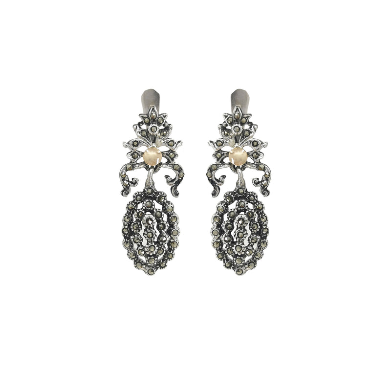 Earrings Royalty in Silver and Gold