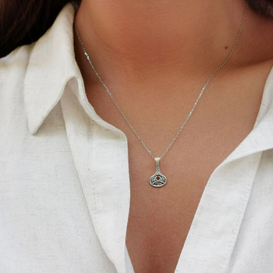 Necklace Guitar in Silver