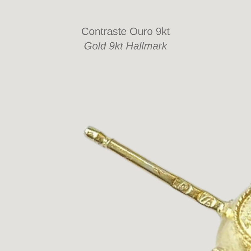 Earrings Viana’s Conta 8mm in 9Kt Gold