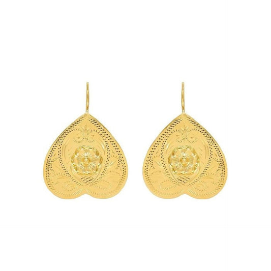 Earrings Rosa Amélia in Gold Plated Silver