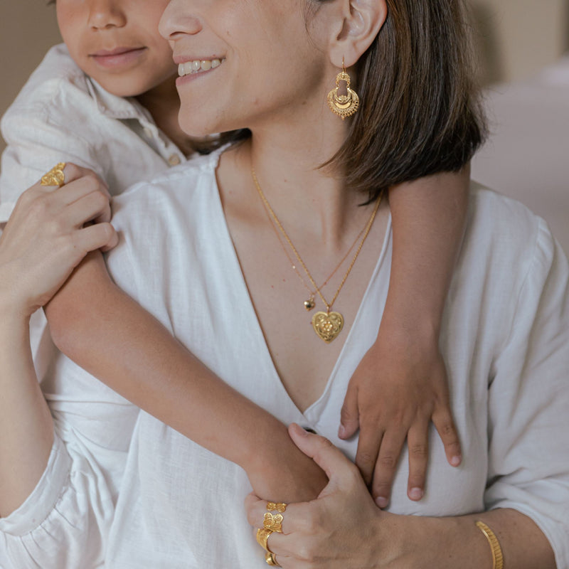 Set Rosa Amélia in Gold Plated Silver