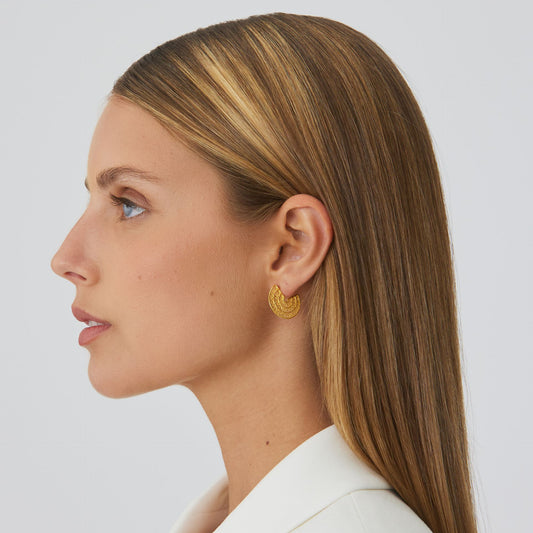 Set Circles in Gold Plated Silver