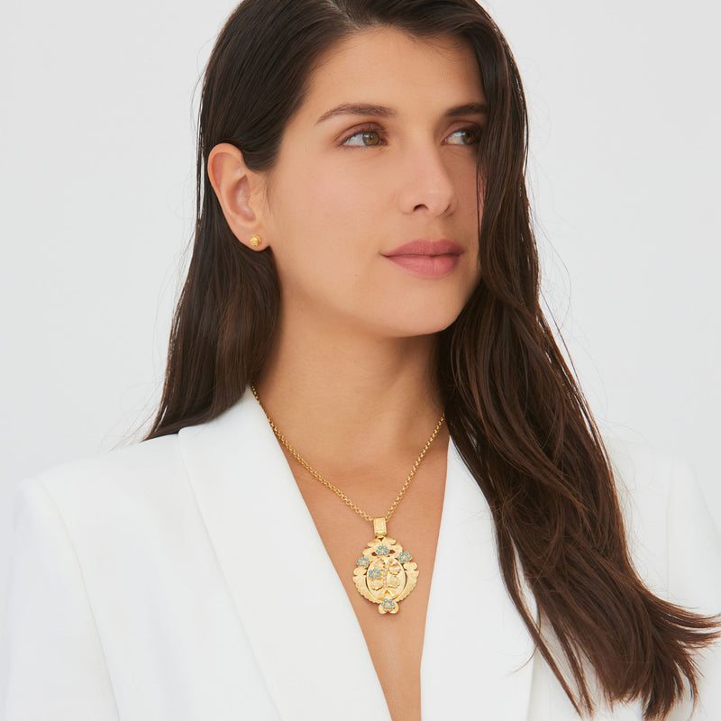 Necklace Grasshopper in Gold Plated Silver