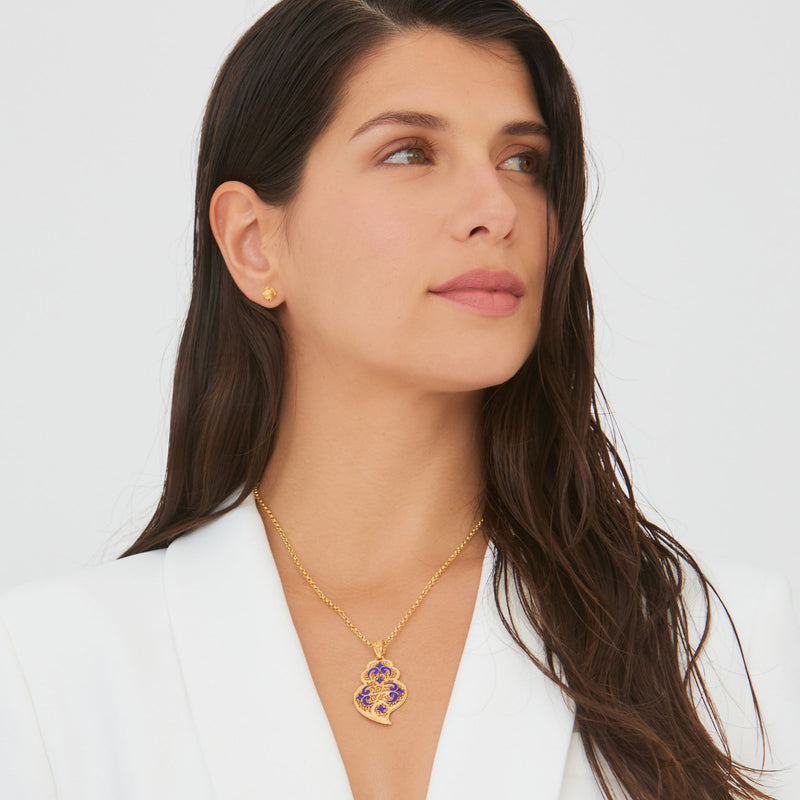 Necklace Heart of Viana Azulejo in Gold Plated Silver