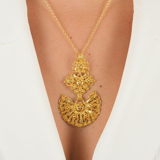 Necklace Galego in Gold Plated Silver