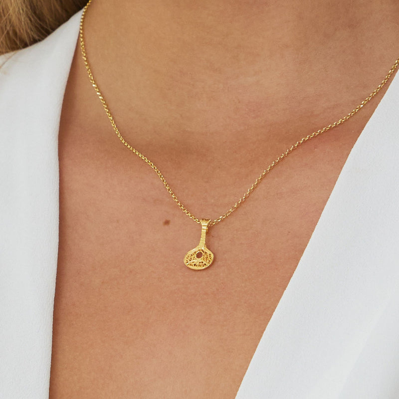 Necklace Guitar in Gold Plated Silver