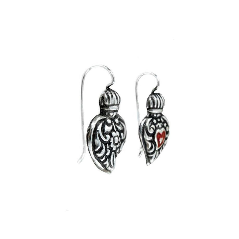 Earrings Baroque Heart of Viana S in Silver