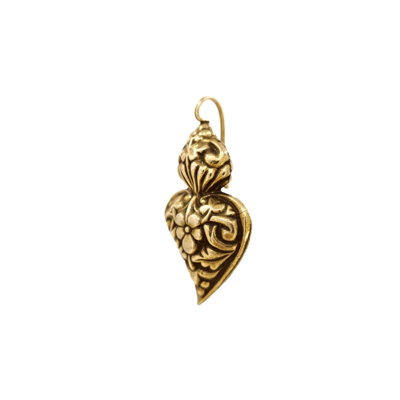 Pendant Baroque Heart of Viana in Gold Plated Silver