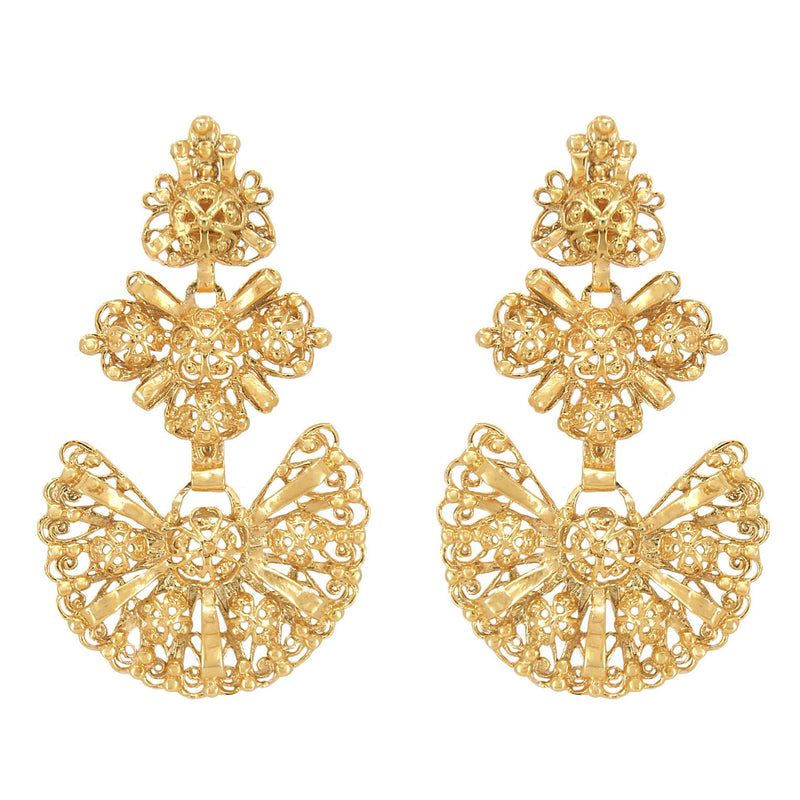 Galegos Earrings in Gold Plated Silver