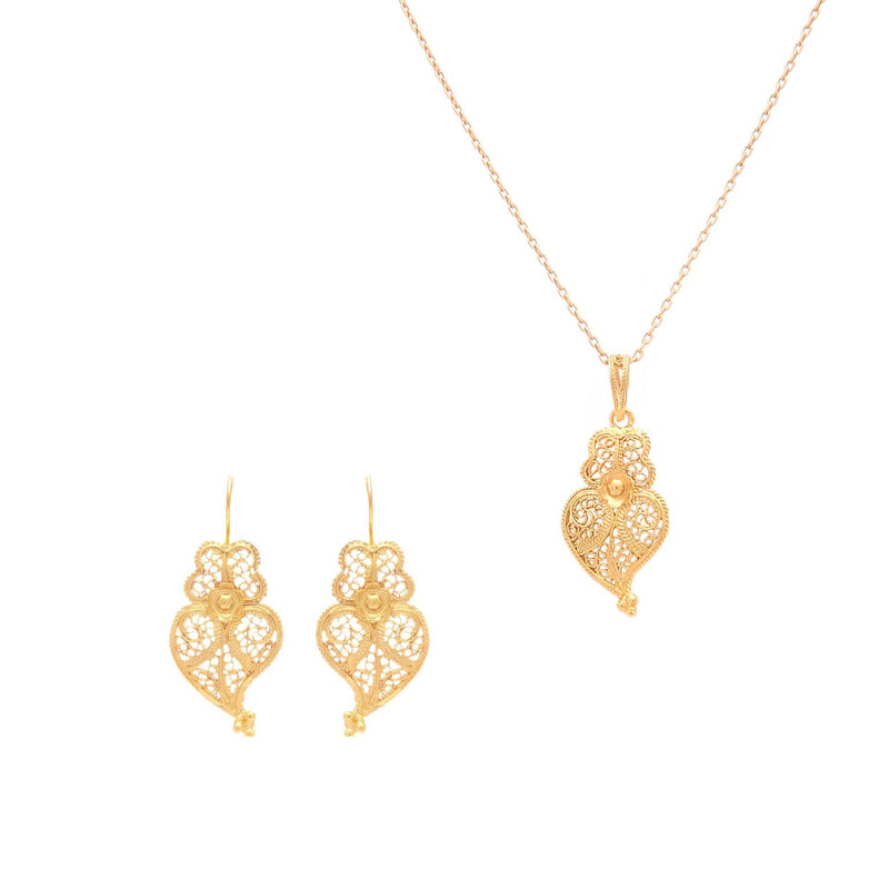 Set Heart of Viana S in 19,2Kt Gold