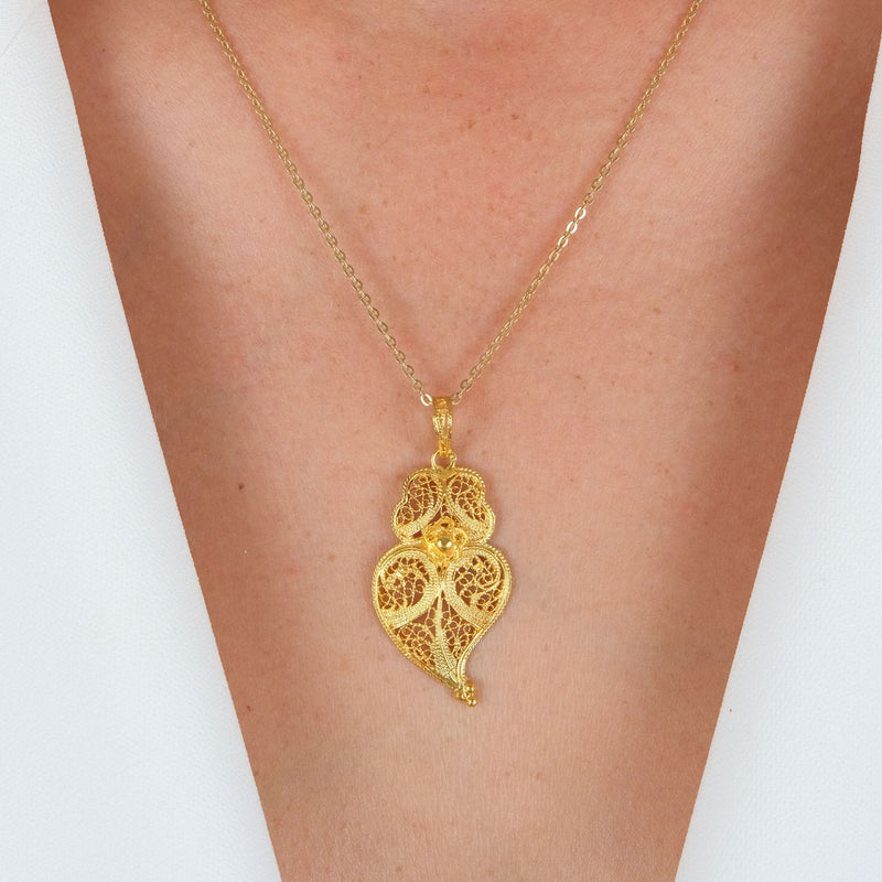 Necklace Heart of Viana M in 9Kt Gold