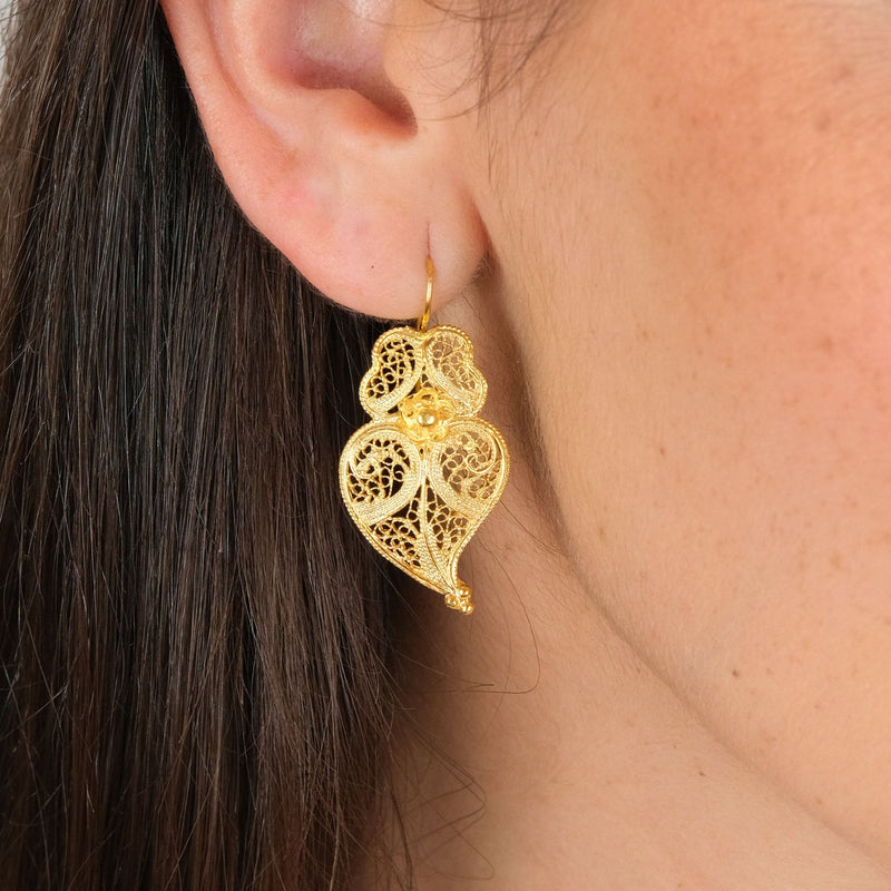 Earrings Heart of Viana M in 9Kt Gold