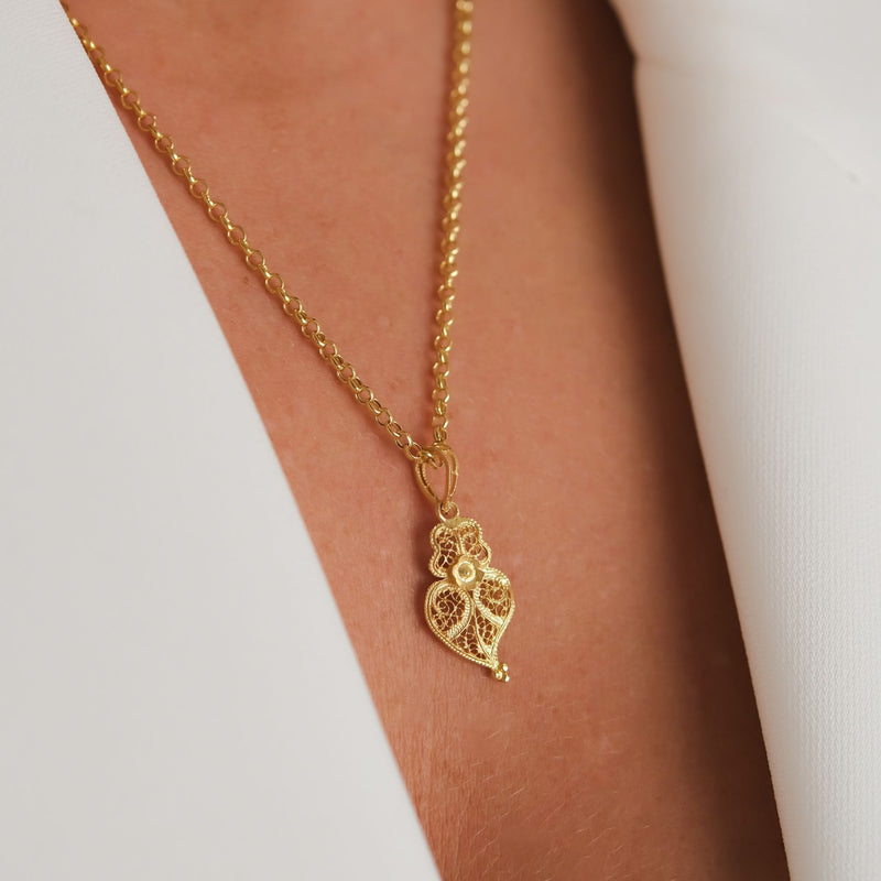 Necklace Heart of Viana 2,5cm in Silver