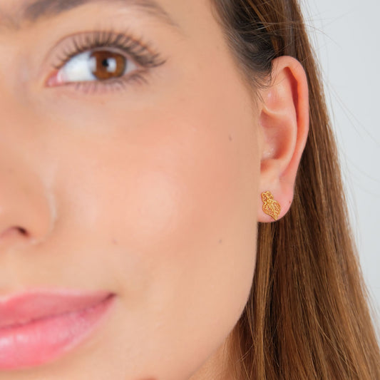 Earrings Heart of Viana XXS in 19,2Kt Gold