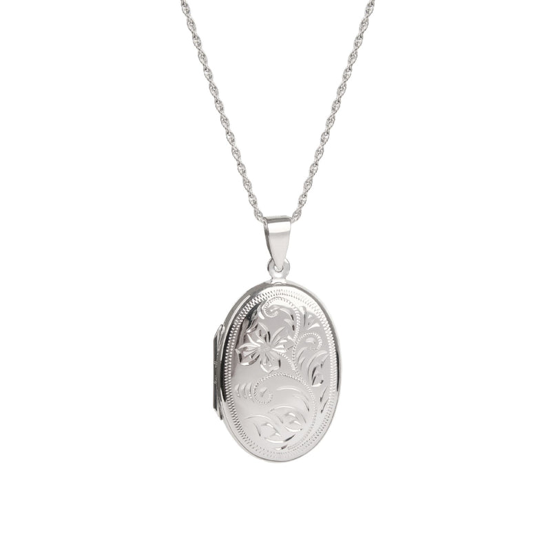 Necklace Memoria Oval in Silver