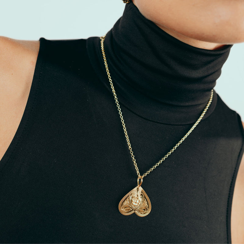 Necklace Butterfly in Gold Plated Silver