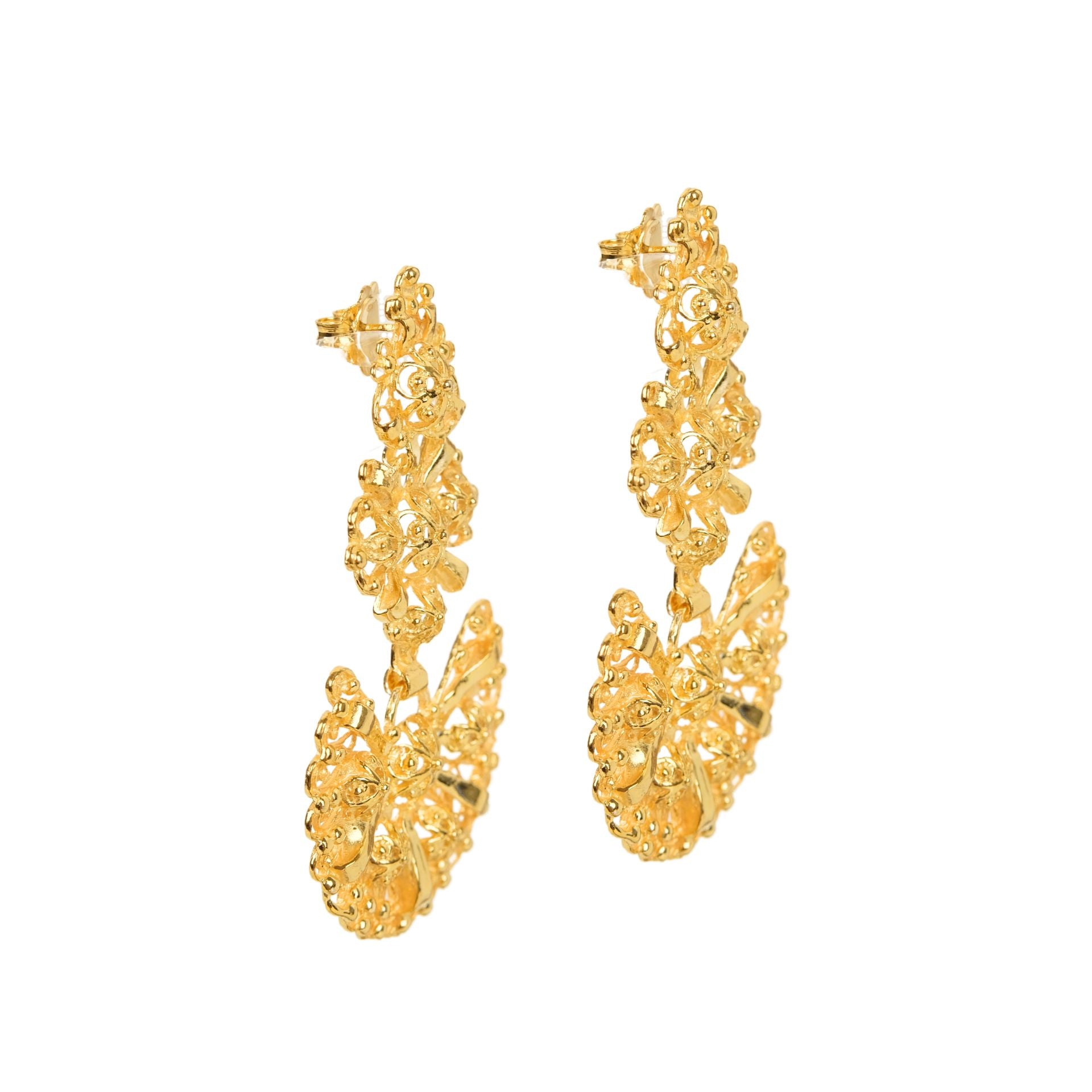 Galegos Earrings in Gold Plated Silver