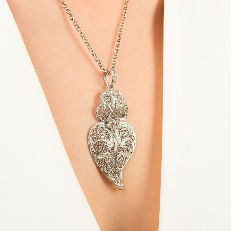 Necklace Heart of Viana 5,5cm in Silver