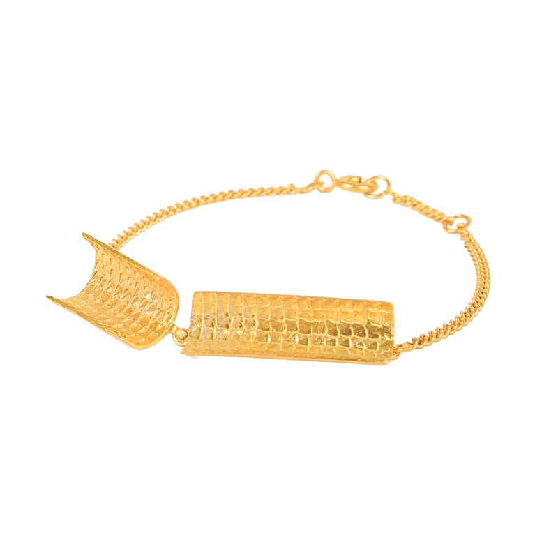 Bracelet Engawa in Gold Plated Silver