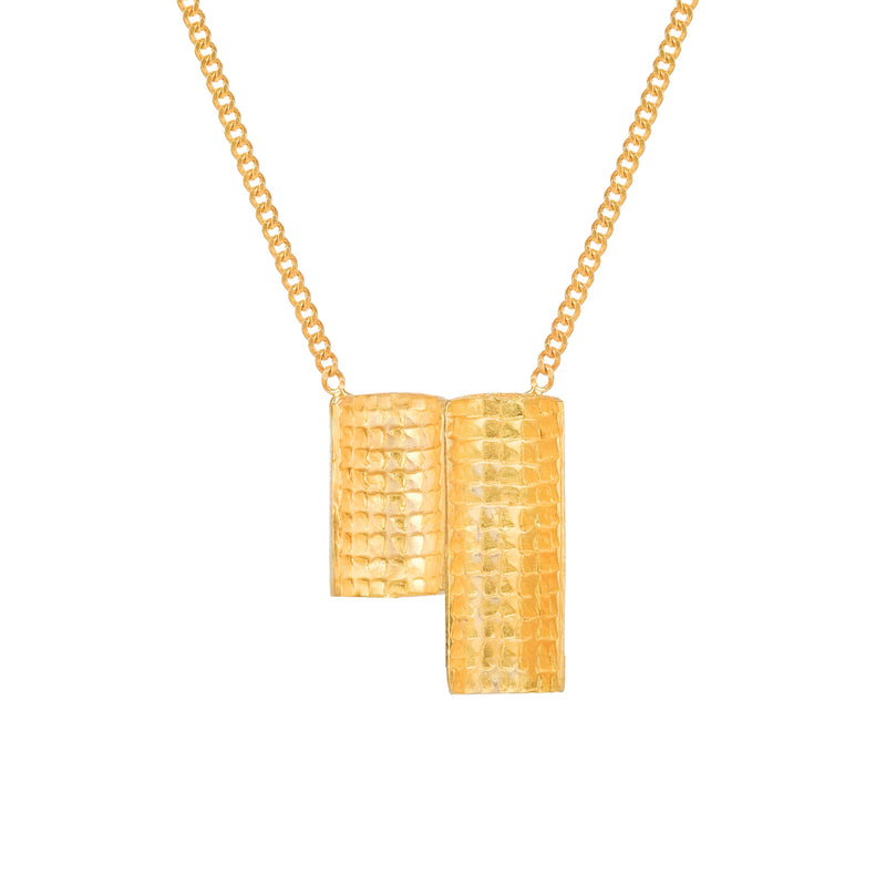 Necklace Engawa in Gold Plated Silver