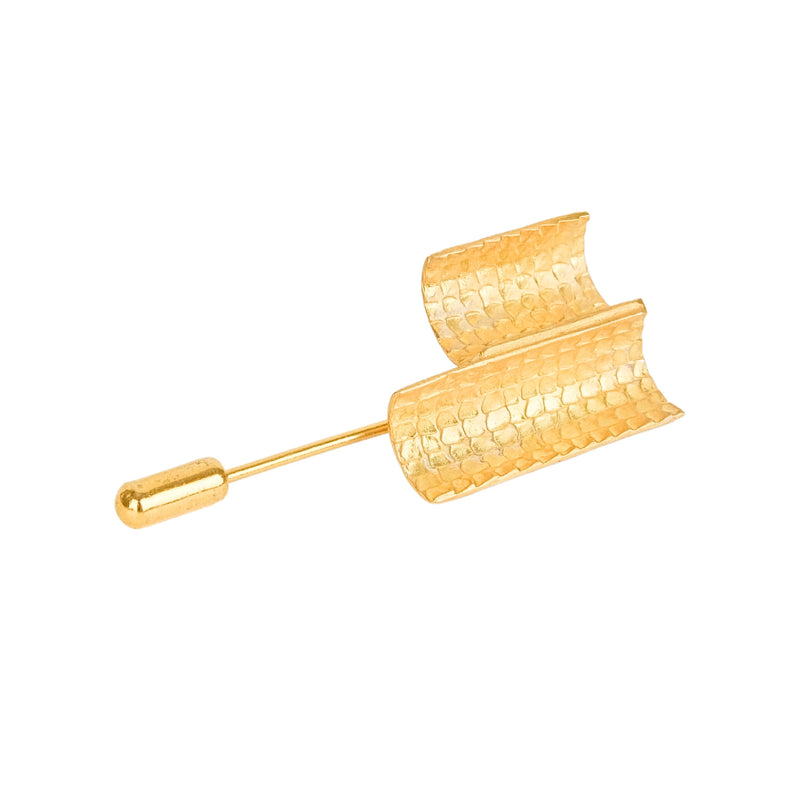 Pin Engawa in Gold Plated Silver