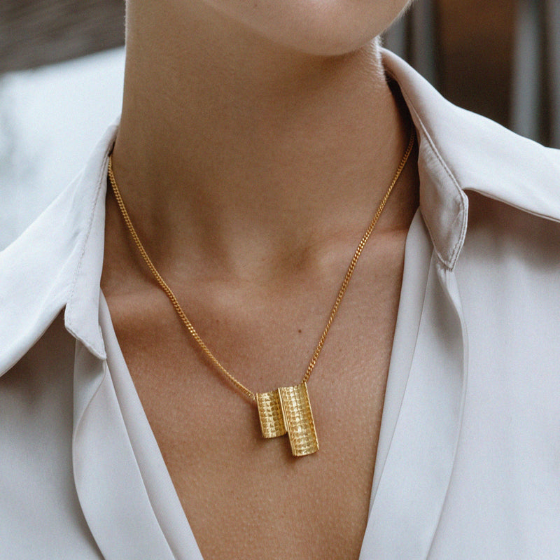 Necklace Engawa in Silver