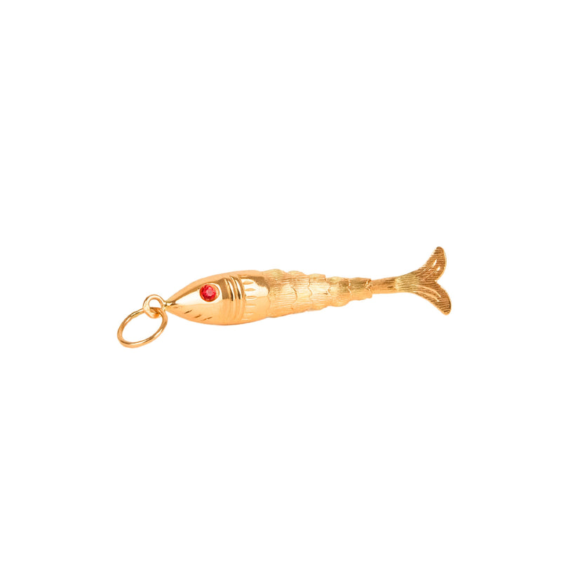 Pendant Sardine in 19,2Kt Gold