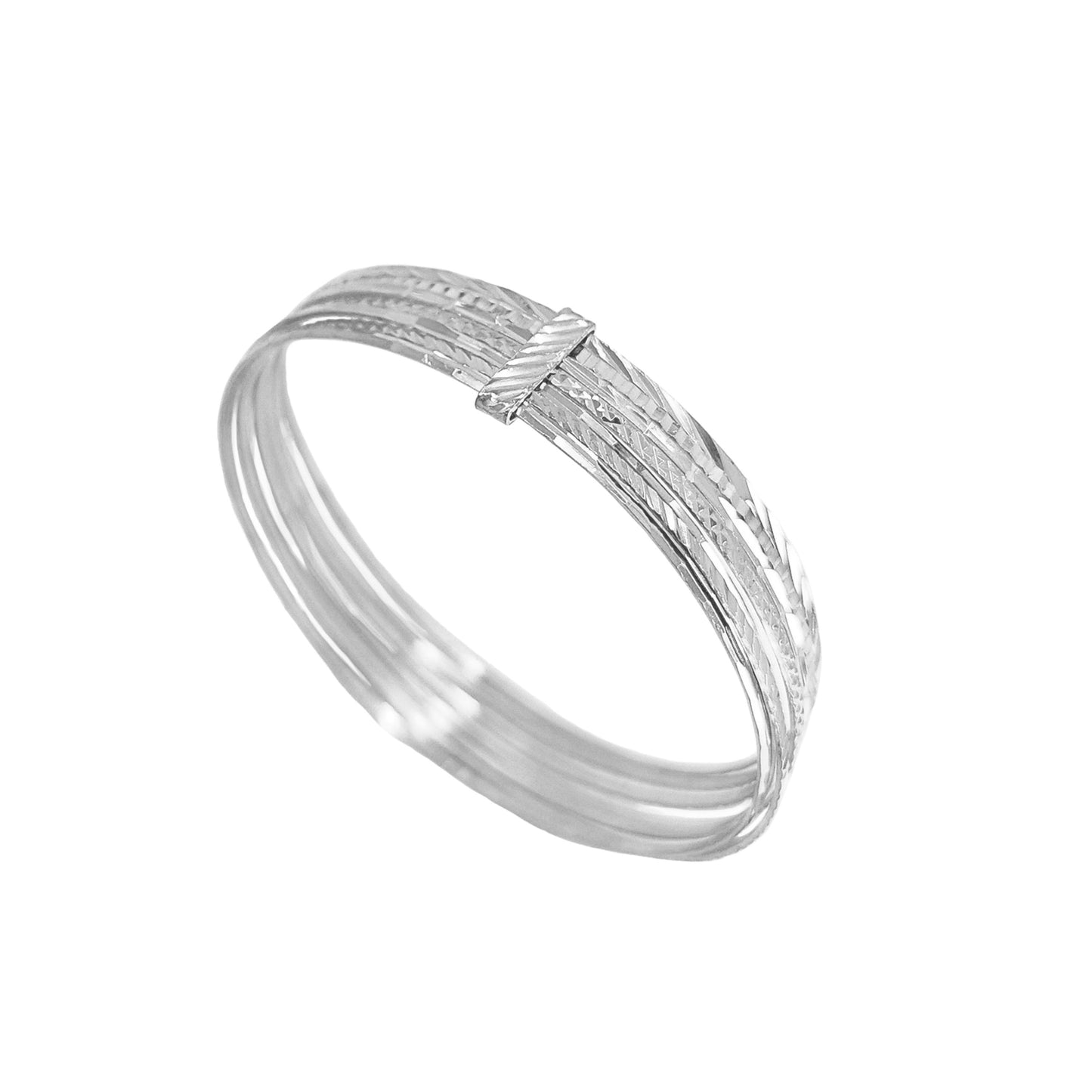 Bracelet Seven Bangles in Silver