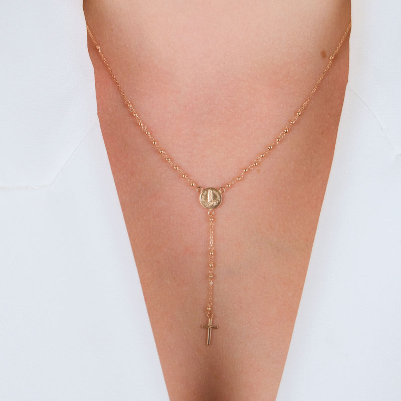 Necklace Rosary in 19,2Kt Gold