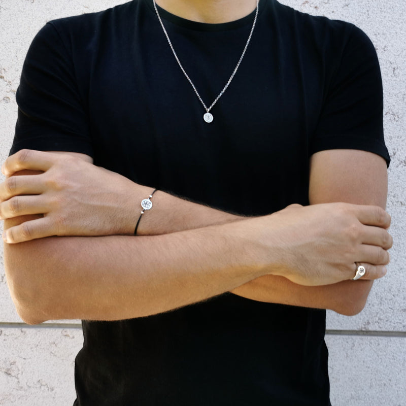 Set Men Escudo in Silver