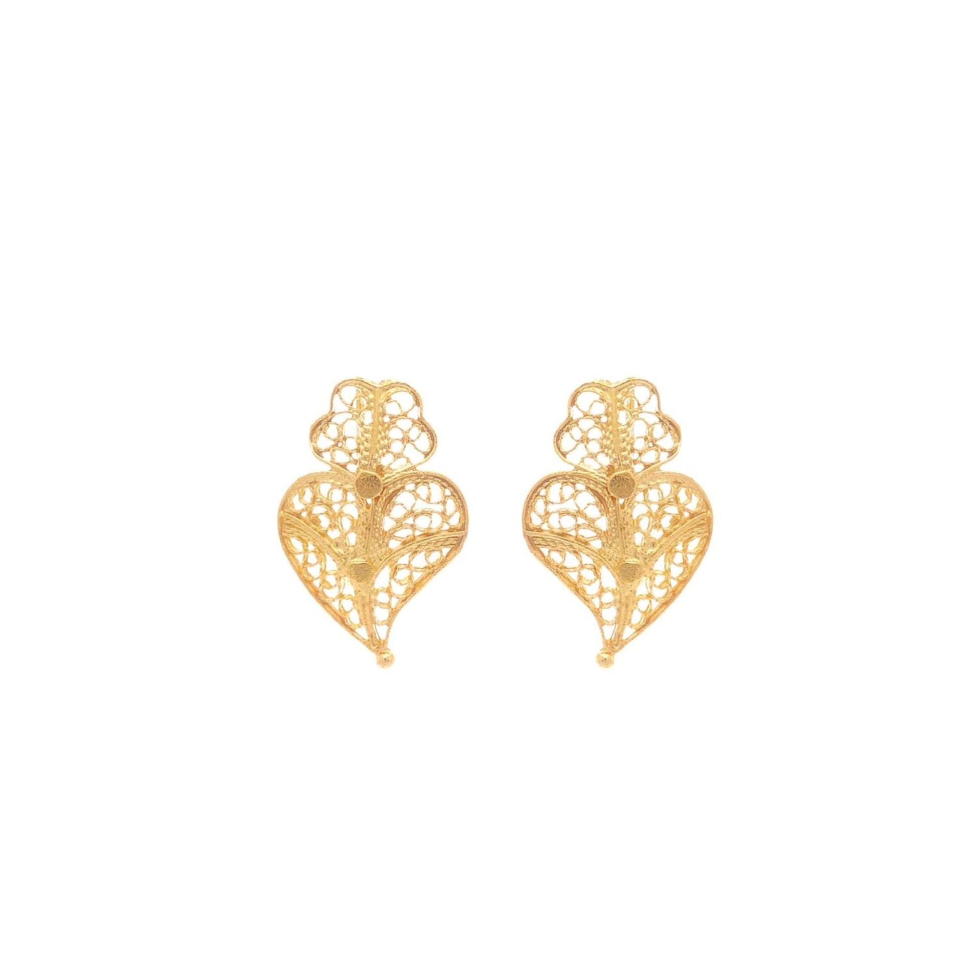 Earrings Heart of Viana XS in 19,2Kt Gold