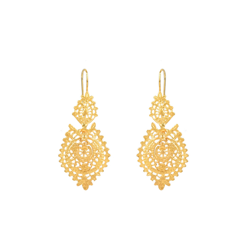 Queen Earrings S in 19,2Kt Gold