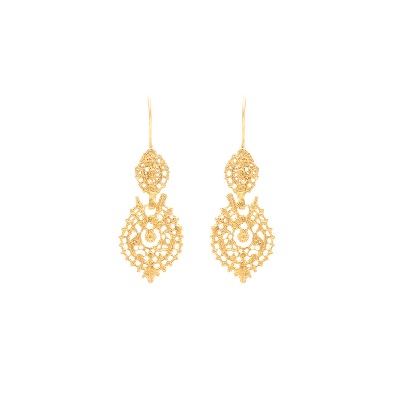 Earrings Queen XS in 19,2Kt Gold