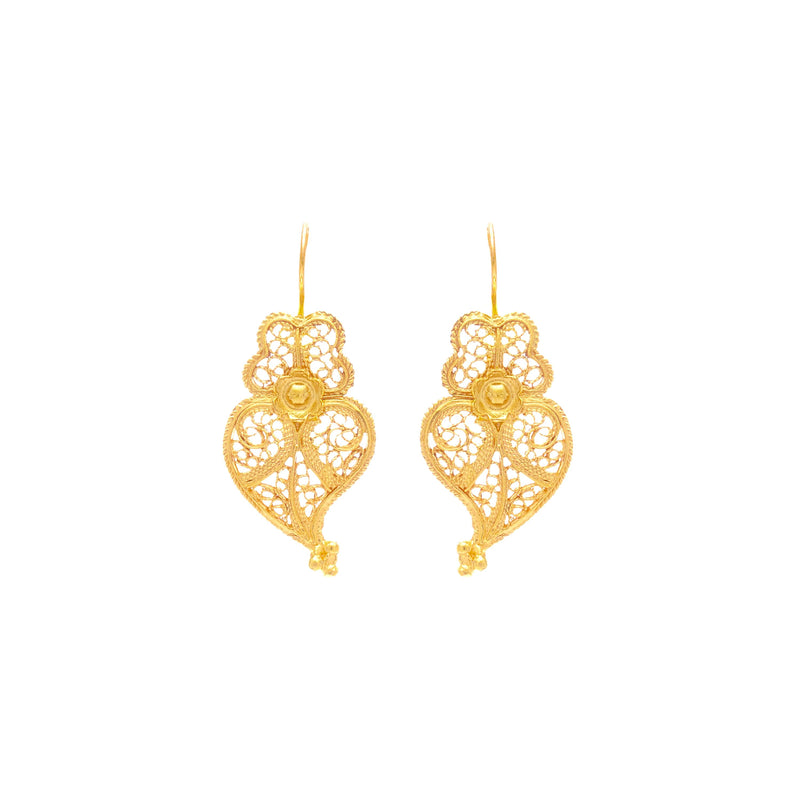 Earrings Heart of Viana S in 19,2Kt Gold