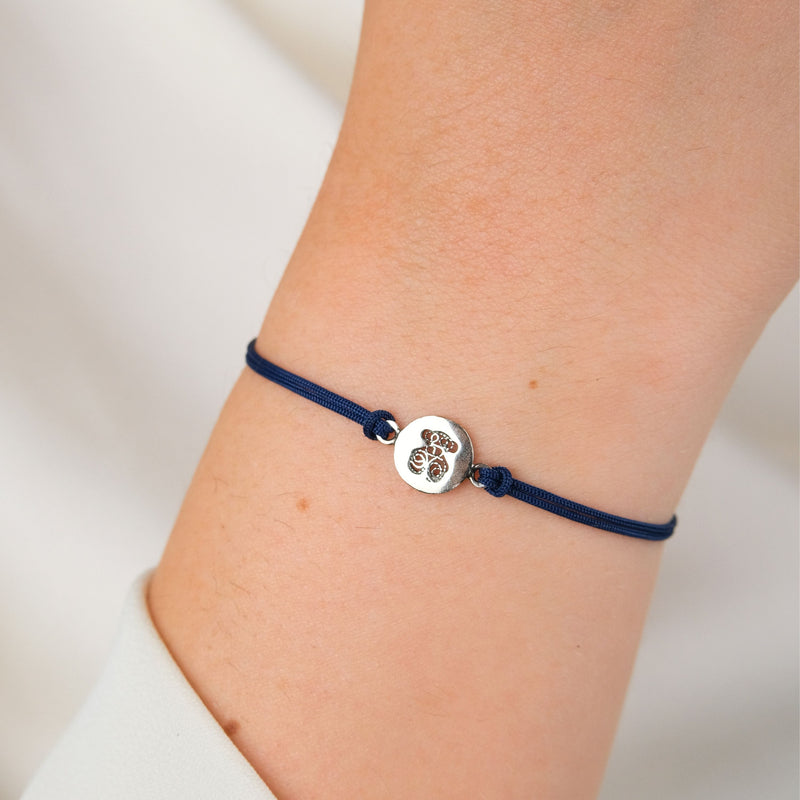 Bracelet Charm Teddy Bear in Silver