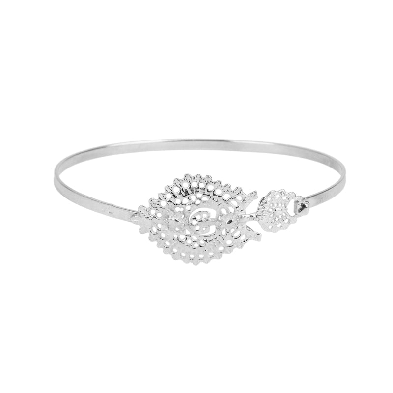Queen Bracelet Bangle in Silver