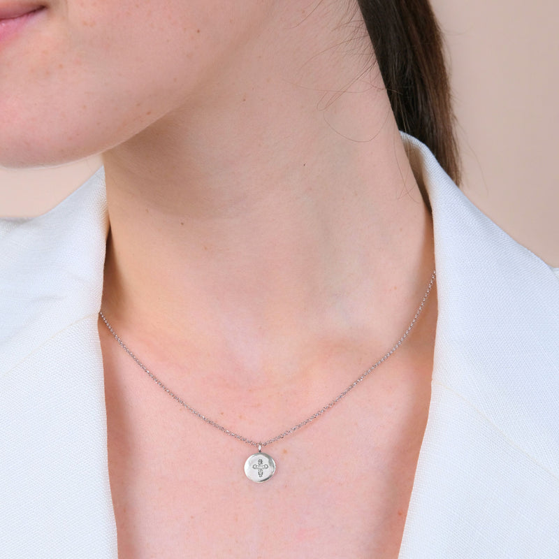 Necklace Charm Cross in Silver
