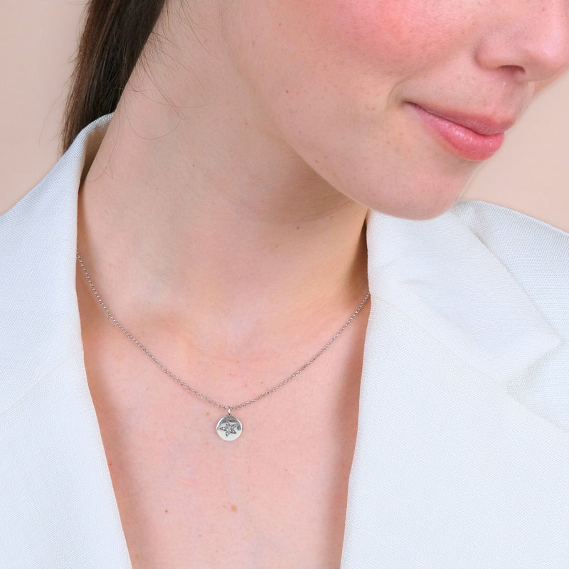 Necklace Charm North Star in Silver