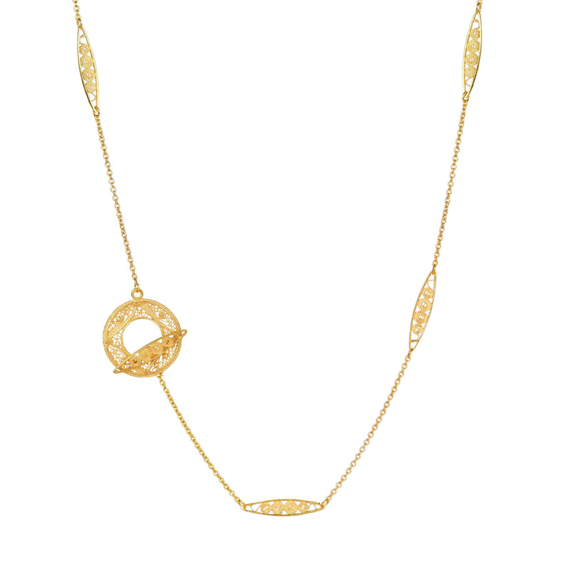 Necklace Trancelim in Gold Plated Silver
