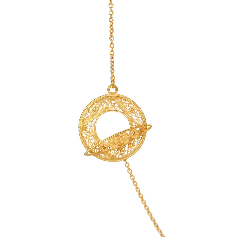Necklace Trancelim in Gold Plated Silver