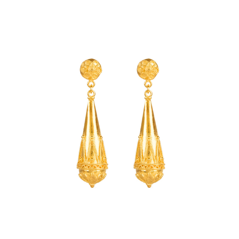 Earrings Fuso in Gold Plated Silver