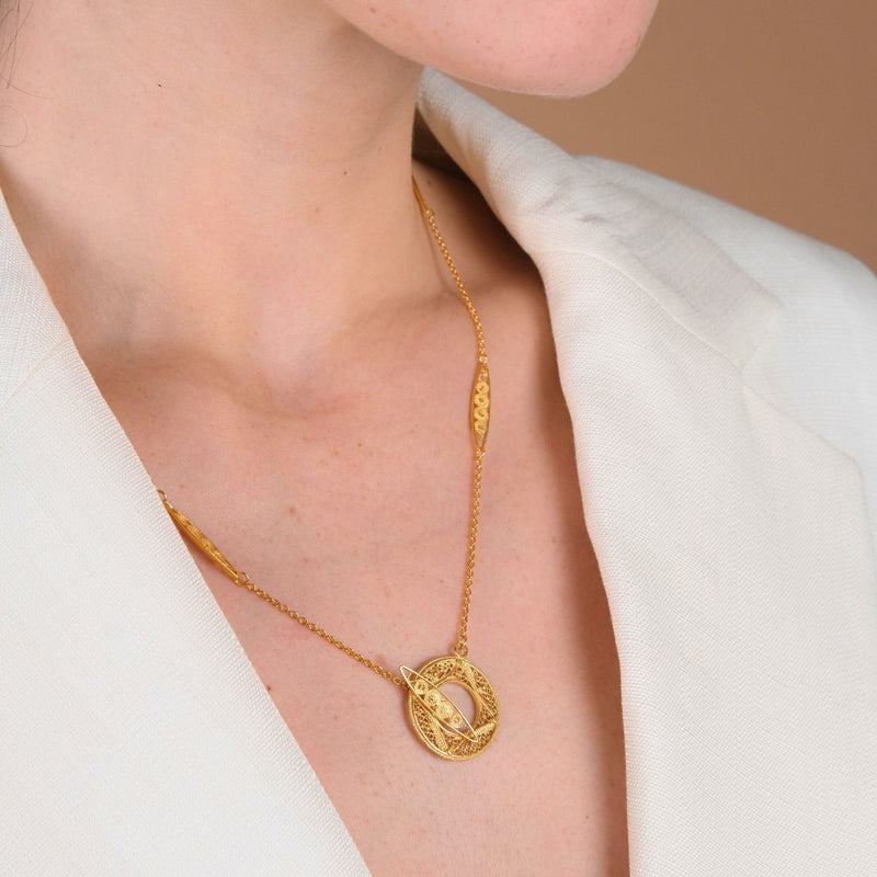 Necklace Trancelim in Gold Plated Silver