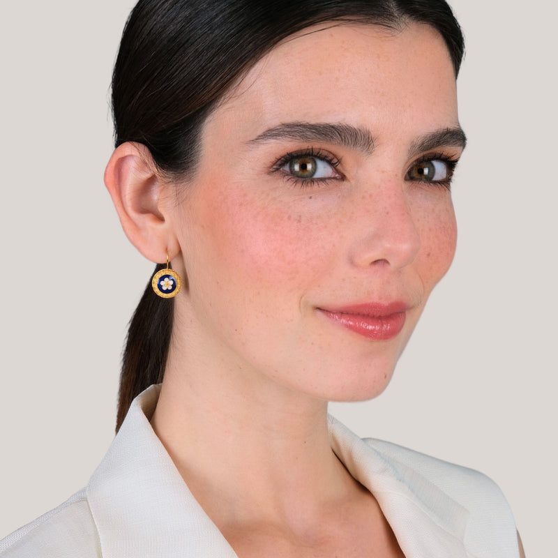 Earrings Caramujo XL in Gold Plated Silver