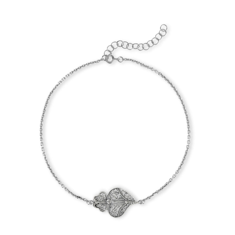 Bracelet Heart of Viana in Silver