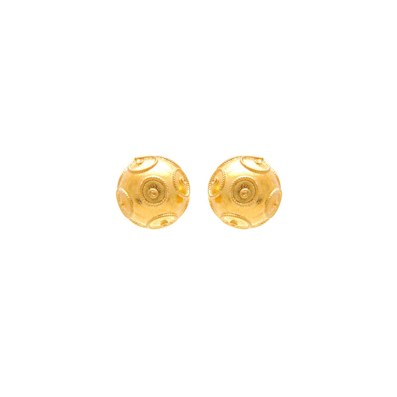 Earrings Viana’s Conta XS in Gold Plated Silver