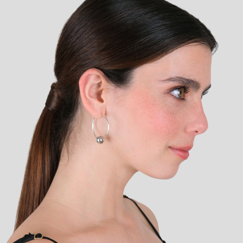 Earrings Hoops Viana’s Conta in Silver