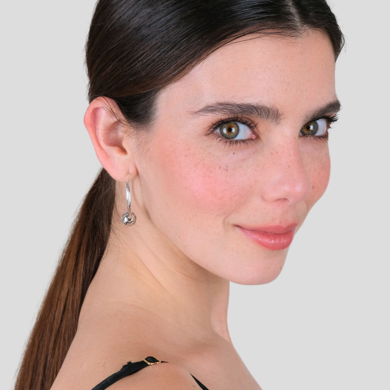 Earrings Hoops Viana’s Conta in Silver