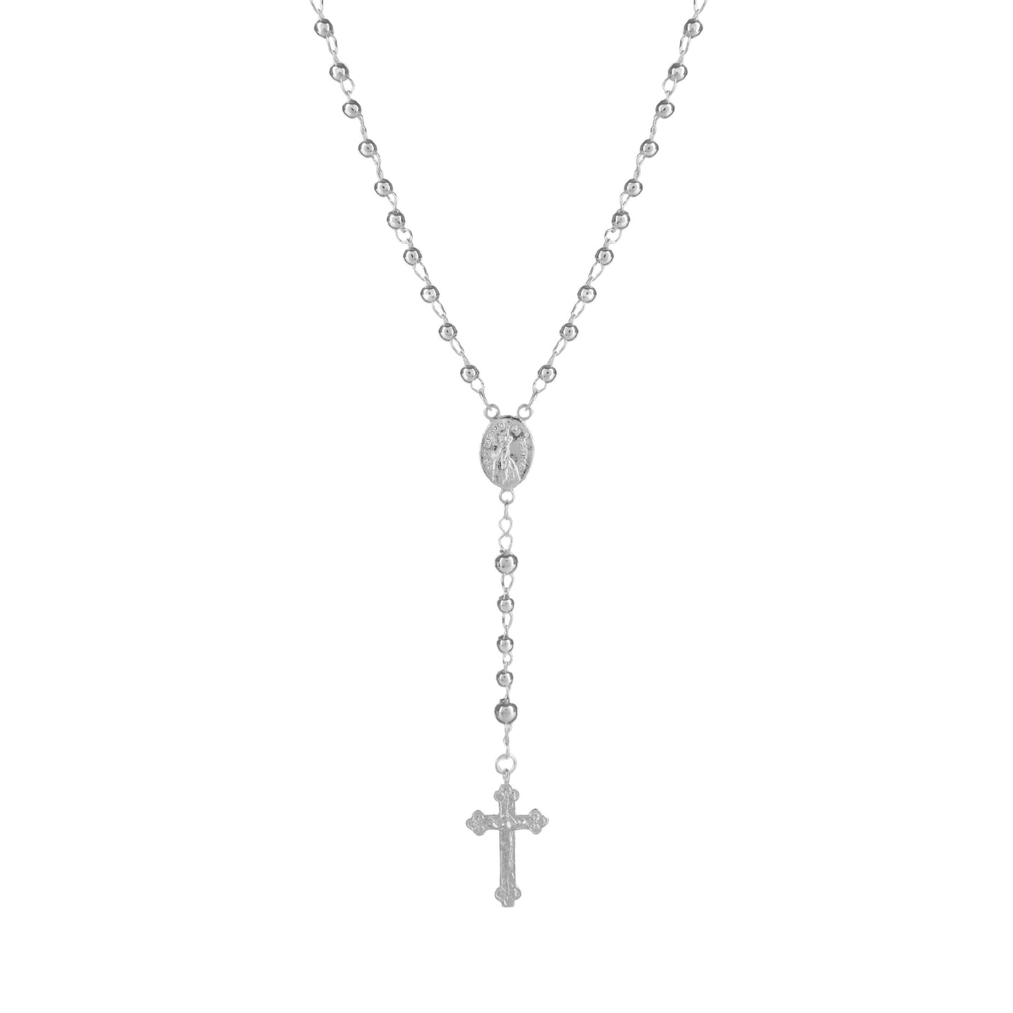 Necklace Rosary in Silver