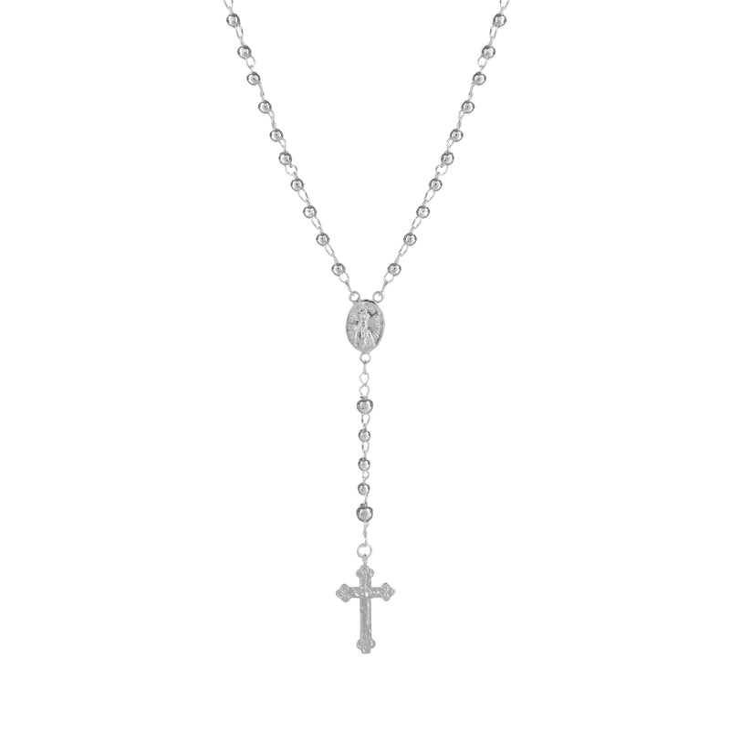 Necklace Rosary in Silver