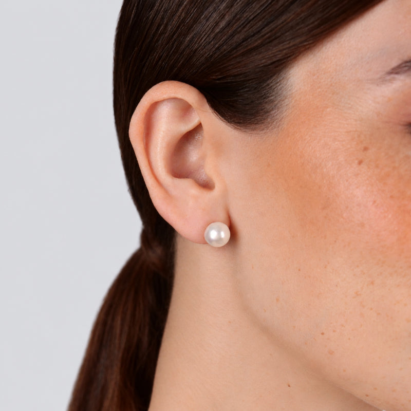 Earrings Pearl S Stud in 19.2Kt Gold